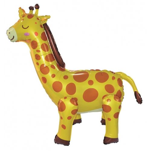 Jumbo Standing Giraffe Foil Balloon -Jungle Animals