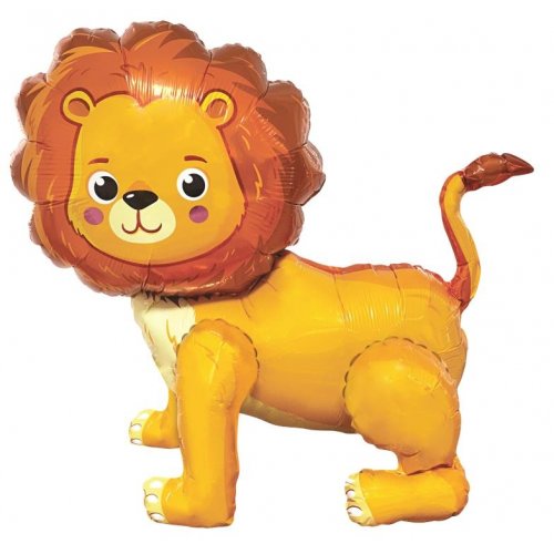 Jumbo Standing Lion Foil Balloon -Jungle Animals