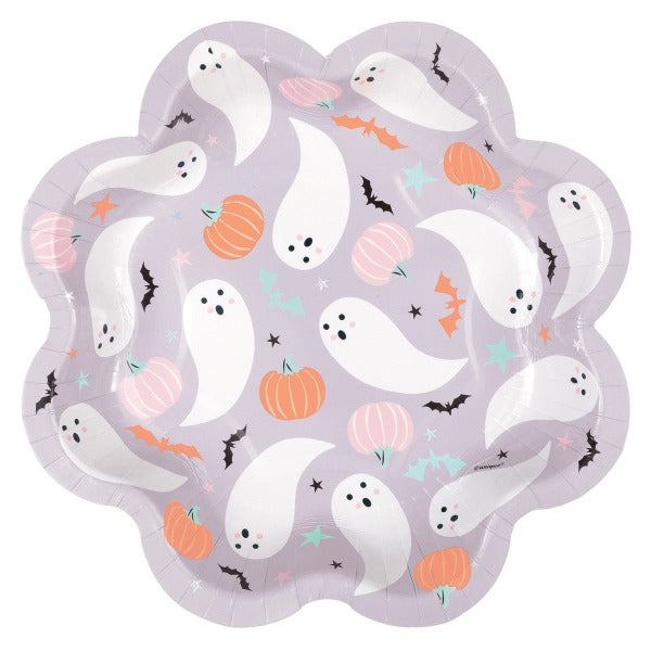 Halloween Pastel Icon Paper Party Plates