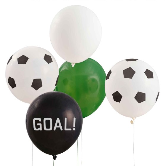Kick Off Soccer Fanatic Party Balloons - 5 Pack