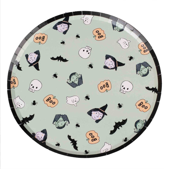 Boo Crew Character Halloween Paper Party Plates