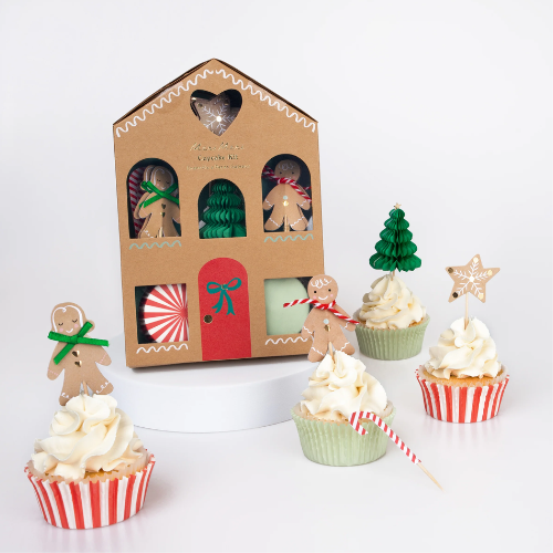 Gingerbread Christmas Cupcake Kit Meri Meri