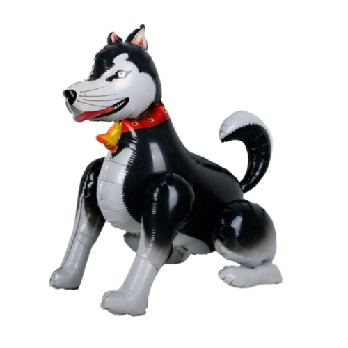 Husky Dog Standing Foil Balloon