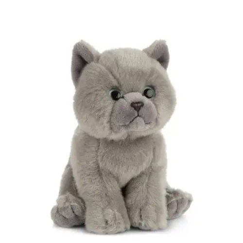 Living Nature British Grey Shorthair Kitten Teddy Bear - Soft Toy