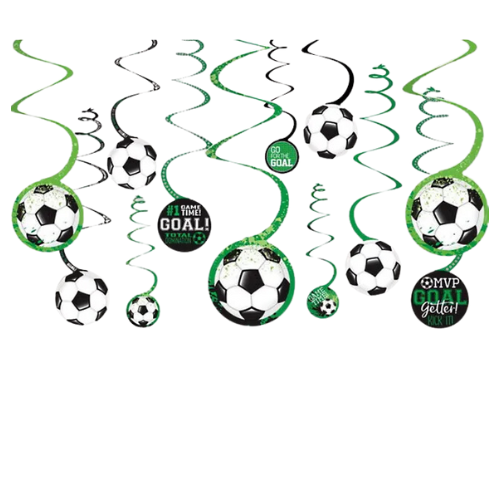 Soccer Fanatic Dizzy Danglers Party Decorations