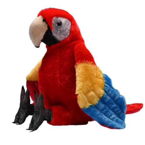 Scarlett Macaw Parrot Bird Teddy Bear Soft Toy