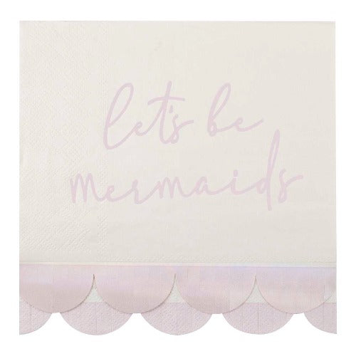Mermaid Iridescent Paper Party Napkins