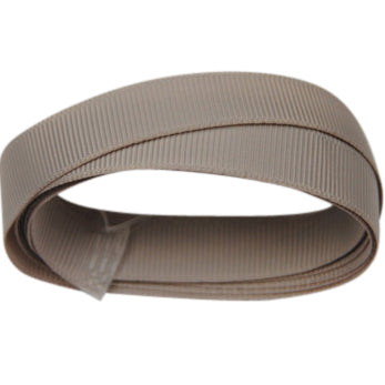 13mm Champagne Grey Grosgrain Ribbon