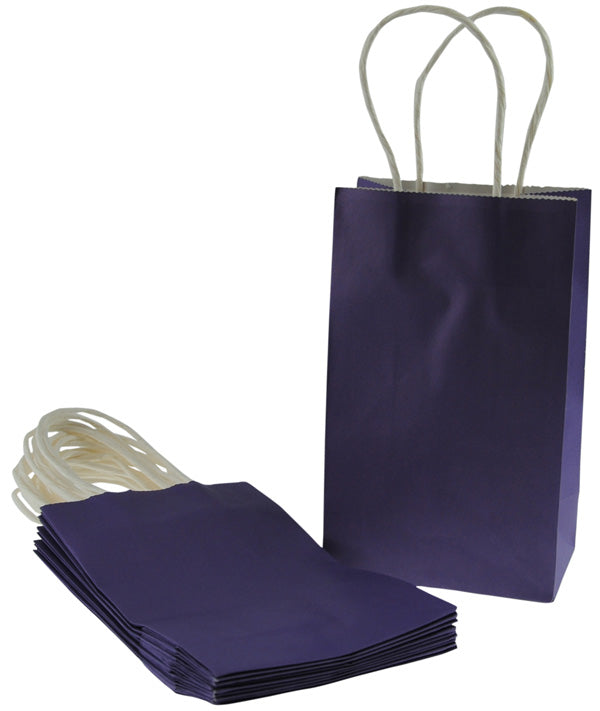 Purple Plain Kraft Paper Bag