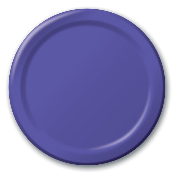 Purple Small Plain Paper Plate
