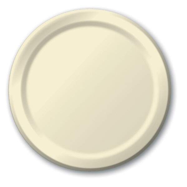 Ivory Small Plain Paper Plate