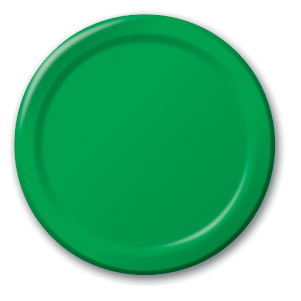 Emerald Green Small Plain Paper Plate