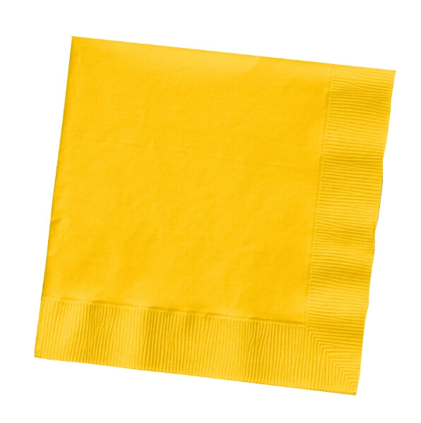 School Bus Yellow Plain Luncheon Napkins