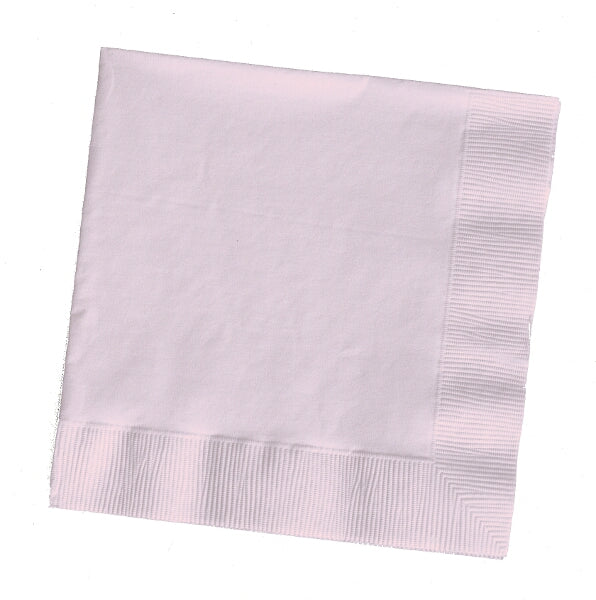 Baby Pink Plain Beverage Paper Napkins