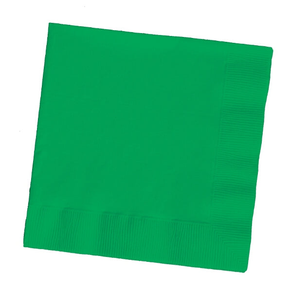 Emerald Green Plain Luncheon Napkins