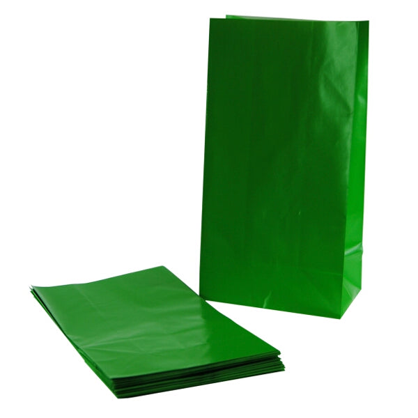 Emerald Green Plain Paper Party Gift Bags