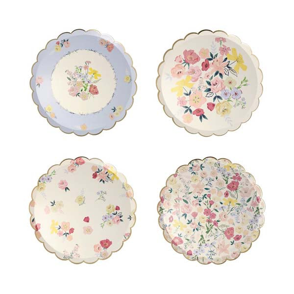 English Garden Vintage Plates Meri Meri