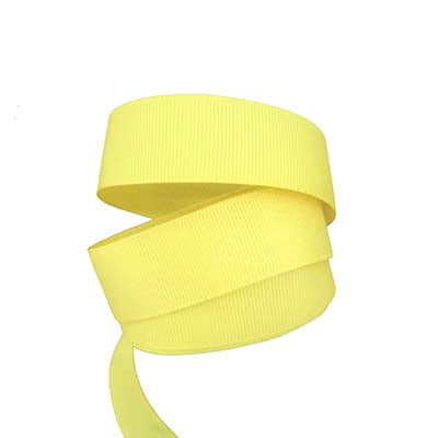 22mm Lemon Grosgrain Ribbon