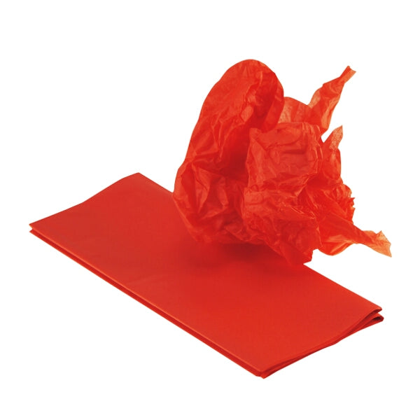 Orange Plain Tissue Paper