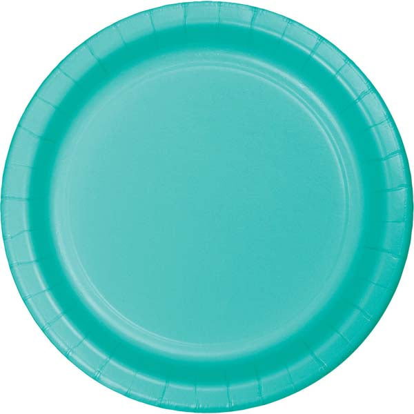 Teal Green Small Plain Paper Plate