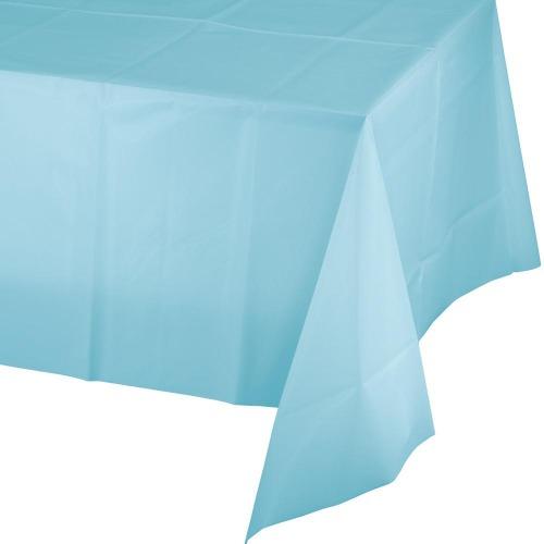 Baby Blue Rectangular Paper Eco Tablecloth