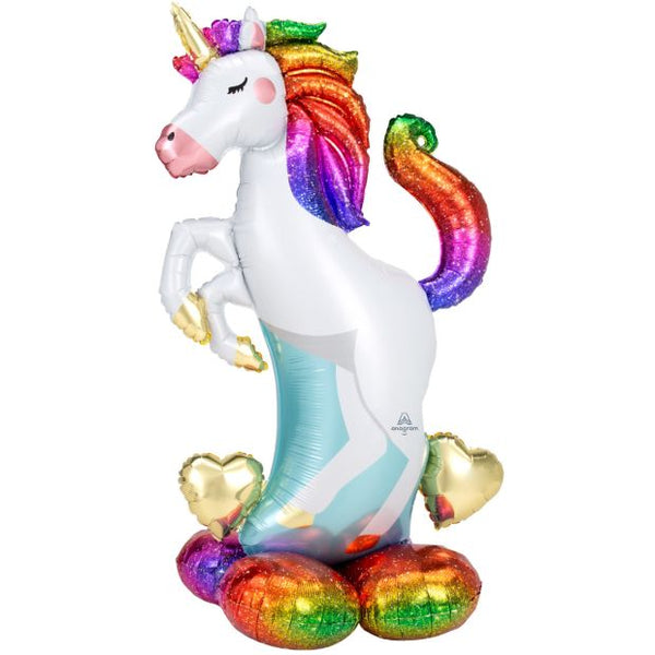 Jumbo Rainbow Unicorn Foil Balloon - AirLoonz