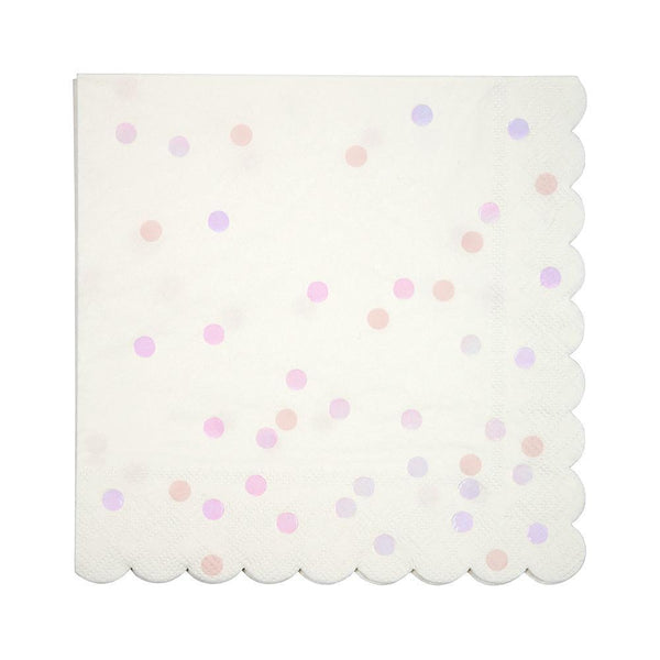 Iridescent Spot Napkins Large Meri Meri