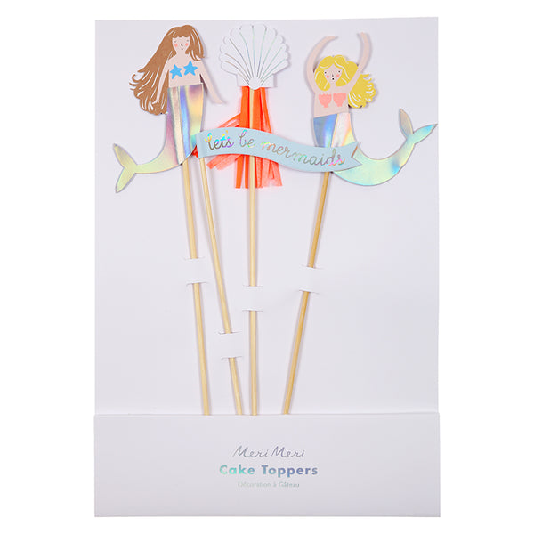 Lets Be Mermaid Party Cake Toppers Meri Meri