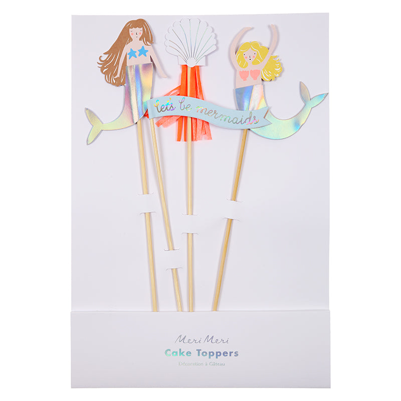 Lets Be Mermaid Party Cake Toppers Meri Meri