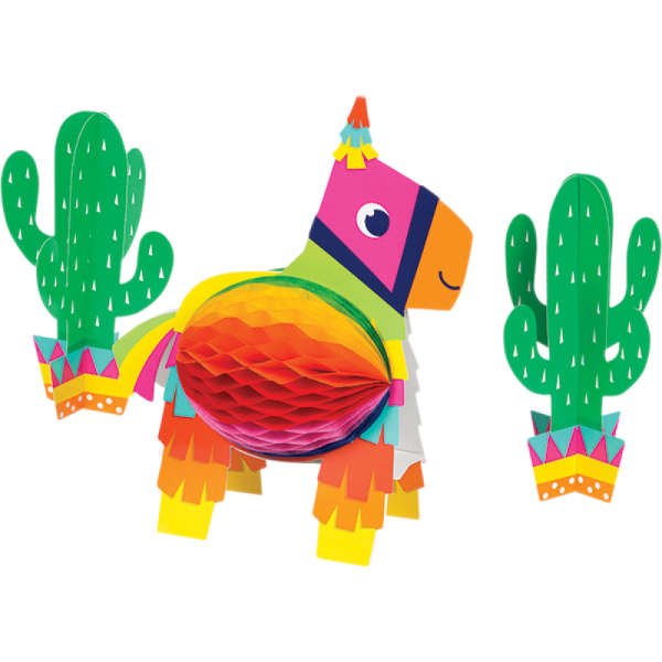 Fiesta Piñata Shaped Party Decoration Centerpiece