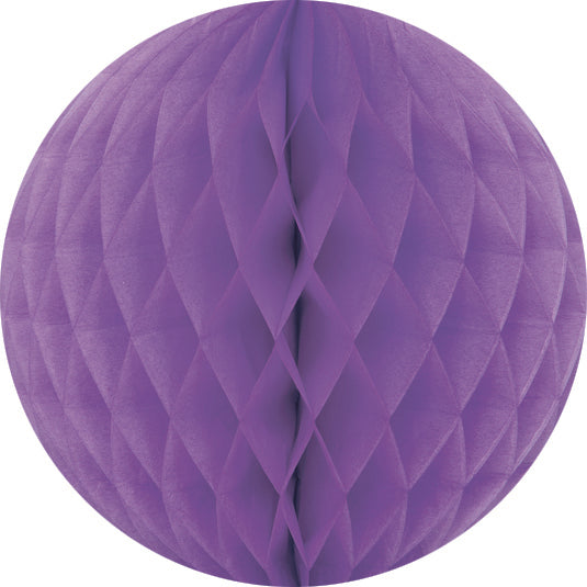 20cm Pretty Purple Honeycomb Paper Ball