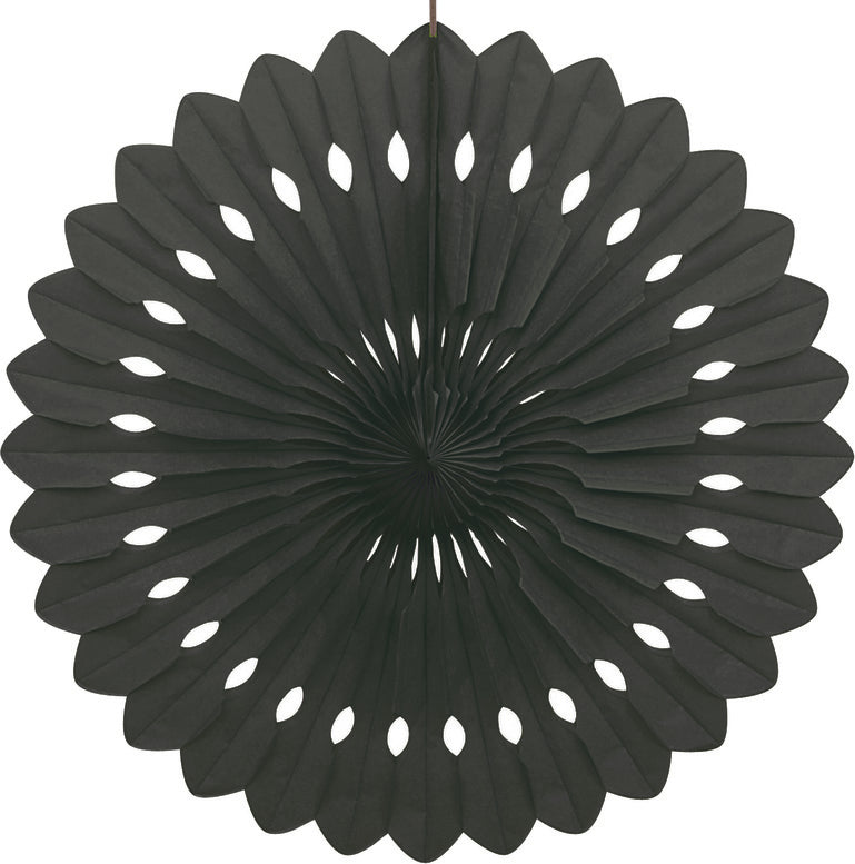 40cm Black Decorative Paper Fan