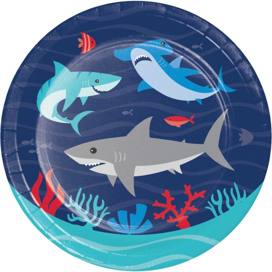 Shark Splash Small Party Plate