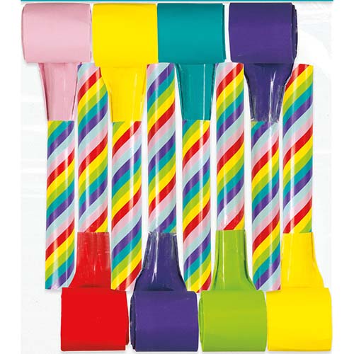 Rainbow Candy Striped Blowouts