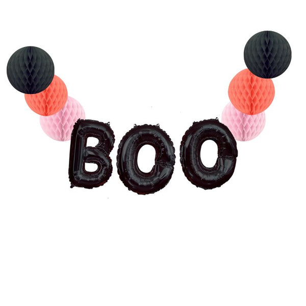 Boo Pink Balloon Garland Kit