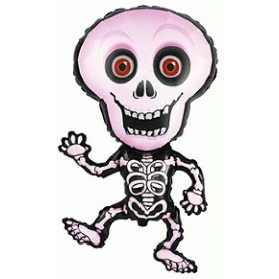 Skeleton Jumbo Foil Balloon - Halloween