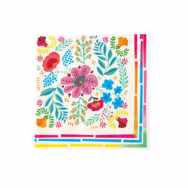 Boho Mix Floral Napkins Talking Tables