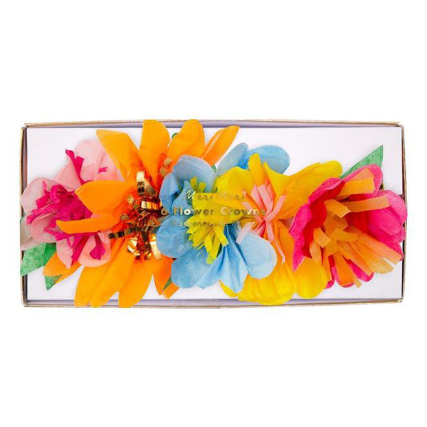 Bright Floral Blossom Party Crowns Meri Meri