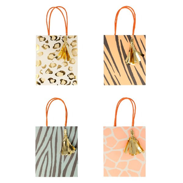 Safari Animal Print Jungle Party Bags Meri Meri Pack of 8