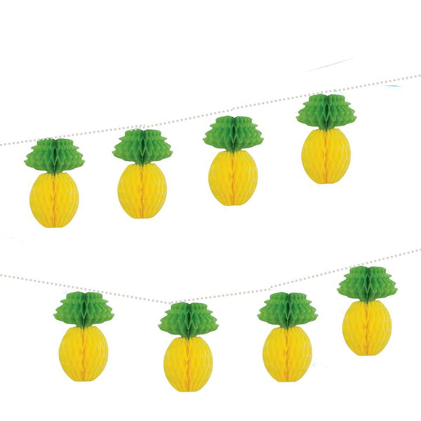 Tropical Pineapple Honeycomb Garland