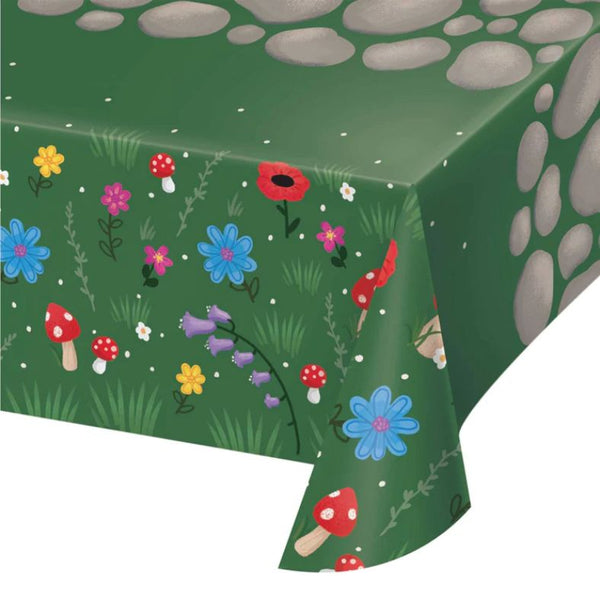 Gnomes and Fairies Toadstool Paper Tablecloth