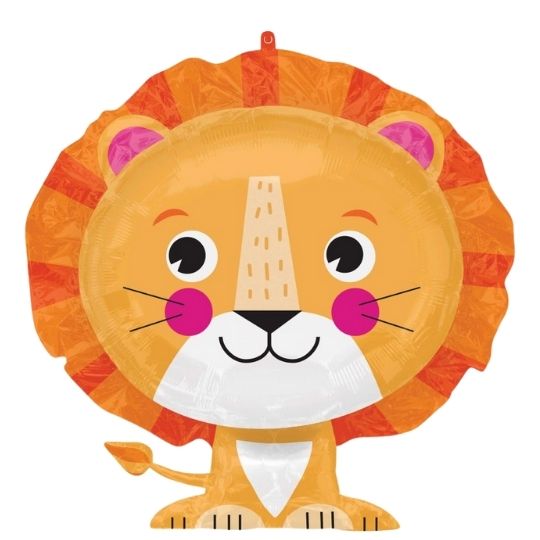 Lion Shaped Foil Balloon - Jungle Animals