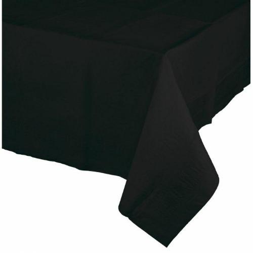 Black Rectangular Paper Eco Tablecloth
