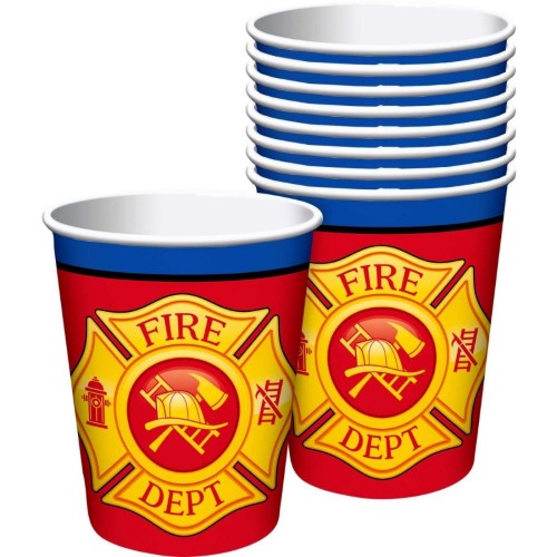 Fireman Firefighter Paper Cups