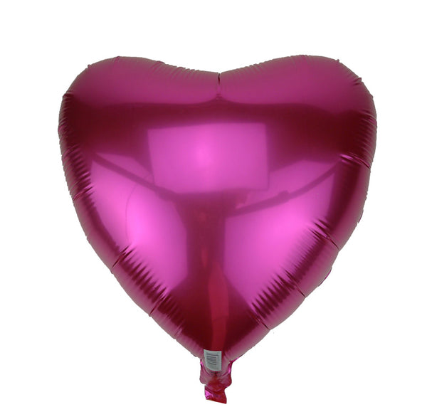 45cm Hot Pink Love Heart Foil Balloon