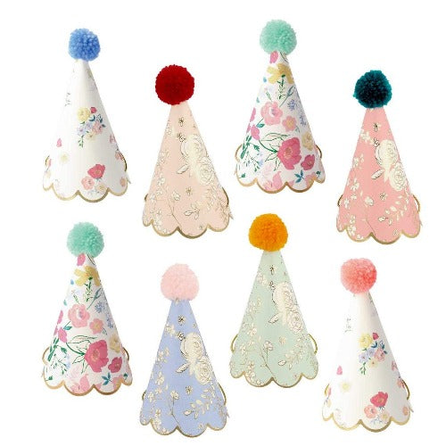 English Garden Vintage Party Hats