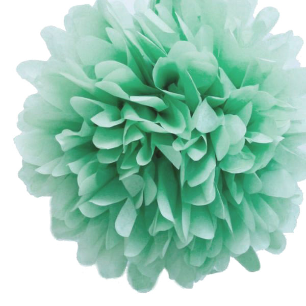 Mint Green 40cm Tissue Paper Pom Poms