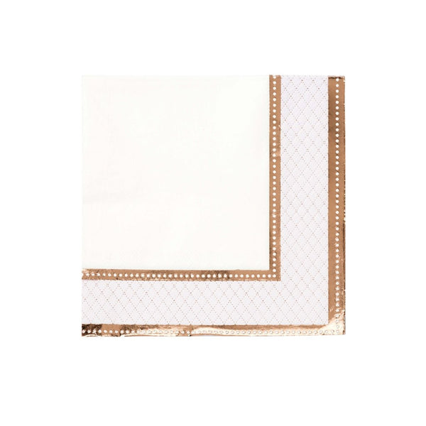 Party Porcelain Rose Gold Vintage Paper Napkins Talking Tables