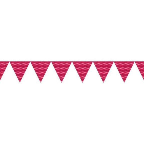 Red Polka Dot Bunting Flags