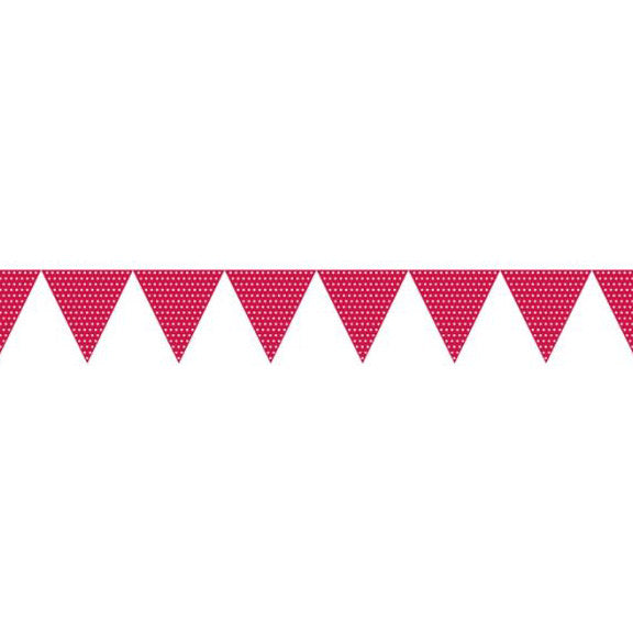 Red Polka Dot Bunting Flags